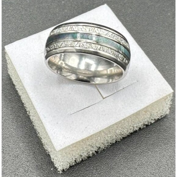 Color Changing Stainless Steel Unisex Ring Wedding Band Fashion Jewelry - Picture 9 of 14